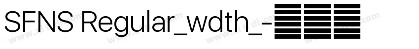 SFNS Regular_wdth_字体转换 SFNS Regular_wdth_字体转换